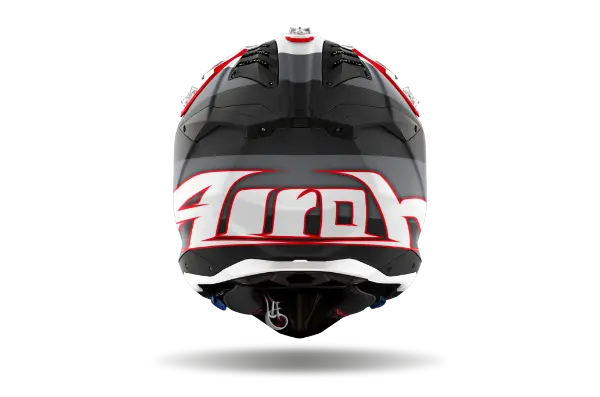 Airoh Aviator 3 Monarch Matt Grey / Red - FREE UK Shipping, FREE 365 Day Returns | Moto Central