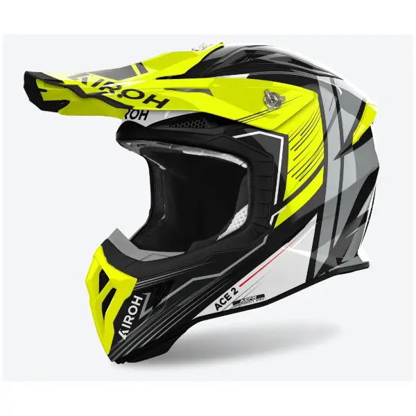 Airoh Aviator Ace 2 Engine Gloss Yellow - FREE UK Shipping, FREE 365 Day Returns | Moto Central