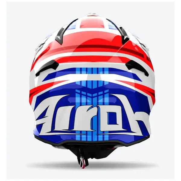 Airoh Aviator Ace 2 Proud Gloss Blue / Red - FREE UK Shipping, FREE 365 Day Returns | Moto Central