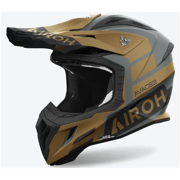 Airoh Aviator Ace 2 Sake Matt Gold - FREE UK Shipping, FREE 365 Day Returns | Moto Central