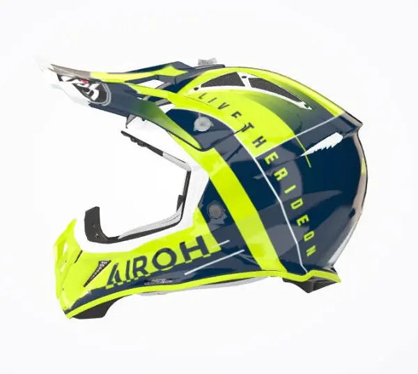 Airoh Aviator Ace Amaze Gloss Blue - FREE UK Shipping, FREE 365 Day Returns | Moto Central