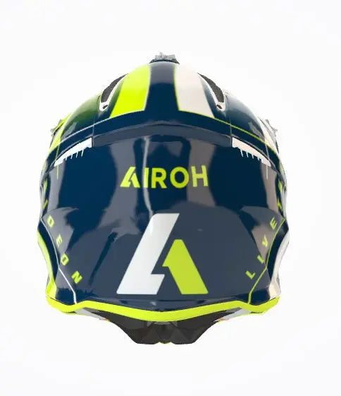 Airoh Aviator Ace Amaze Gloss Blue - FREE UK Shipping, FREE 365 Day Returns | Moto Central