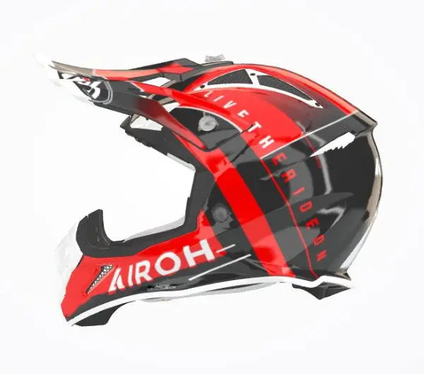 Airoh Aviator Ace Amaze Gloss Red - FREE UK Shipping, FREE 365 Day Returns | Moto Central