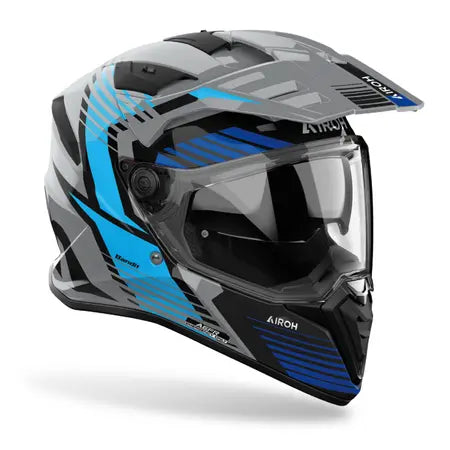 Airoh Bandit Spicy Gloss Blue FREE UK Delivery, FREE 365 Day Returns | Moto Central