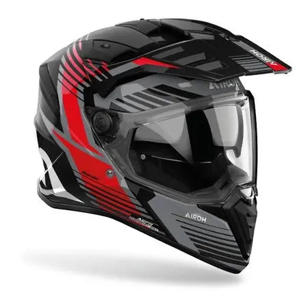 Airoh Bandit Spicy Gloss Red FREE UK Delivery, FREE 365 Day Returns | Moto Central