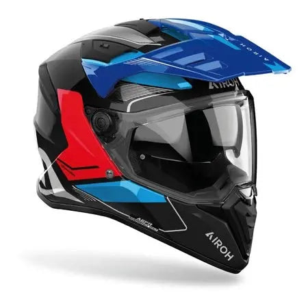 Airoh Bandit Tune Gloss Blue / Red FREE UK Delivery, FREE 365 Day Returns | Moto Central