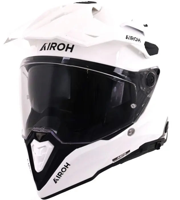 Airoh Commander 2 Adventure Helmet Gloss White - FREE UK Shipping, FREE 365 Day Returns | Moto Central