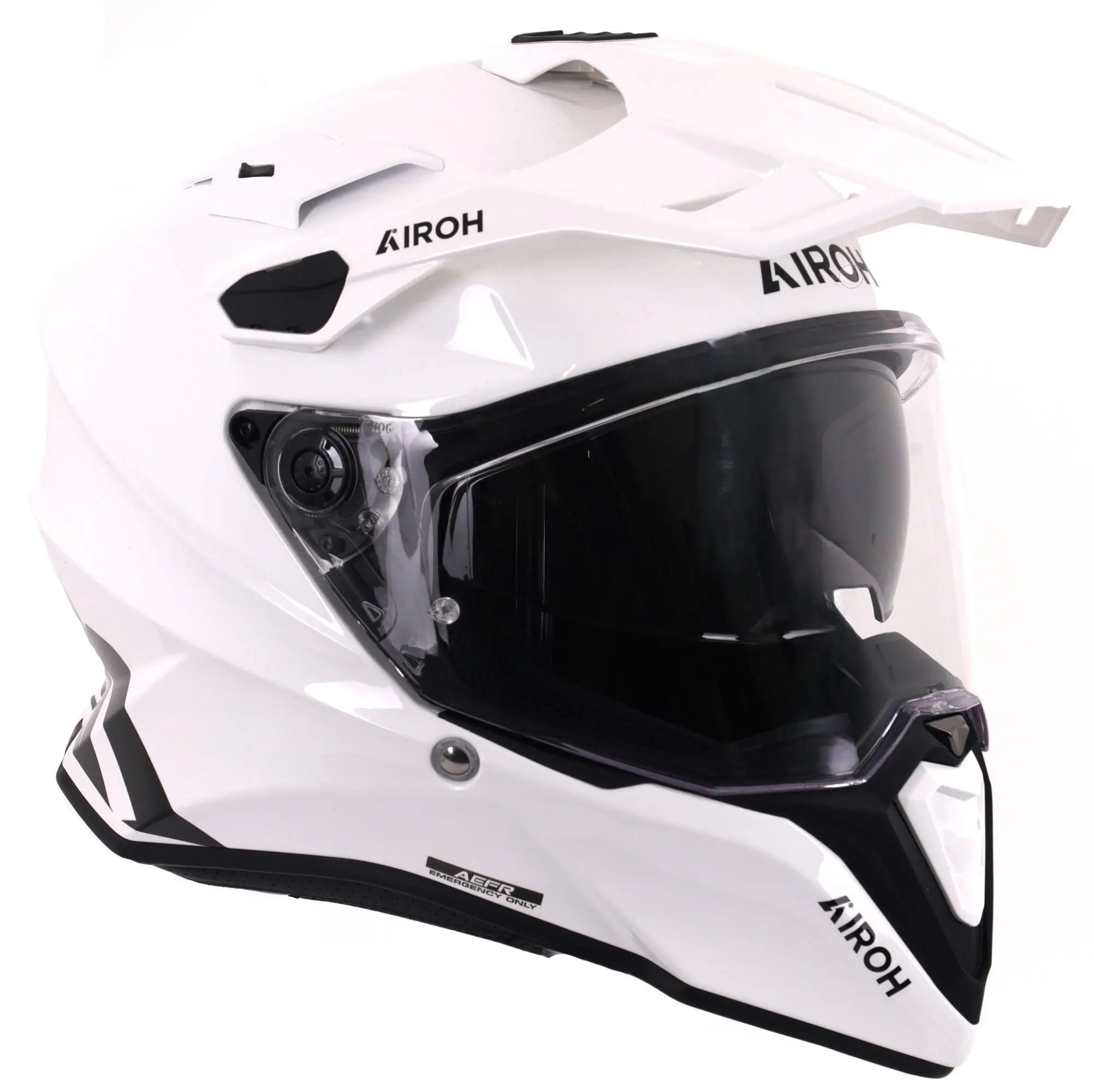 Airoh Commander 2 Adventure Helmet Gloss White - FREE UK Shipping, FREE 365 Day Returns | Moto Central