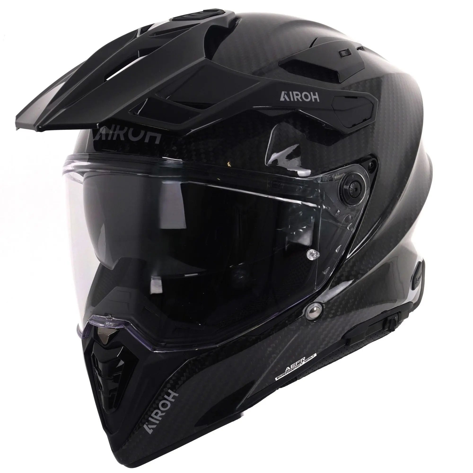 Airoh Commander 2 Full Gloss Carbon FREE UK Delivery, FREE 365 Day Returns | Moto Central