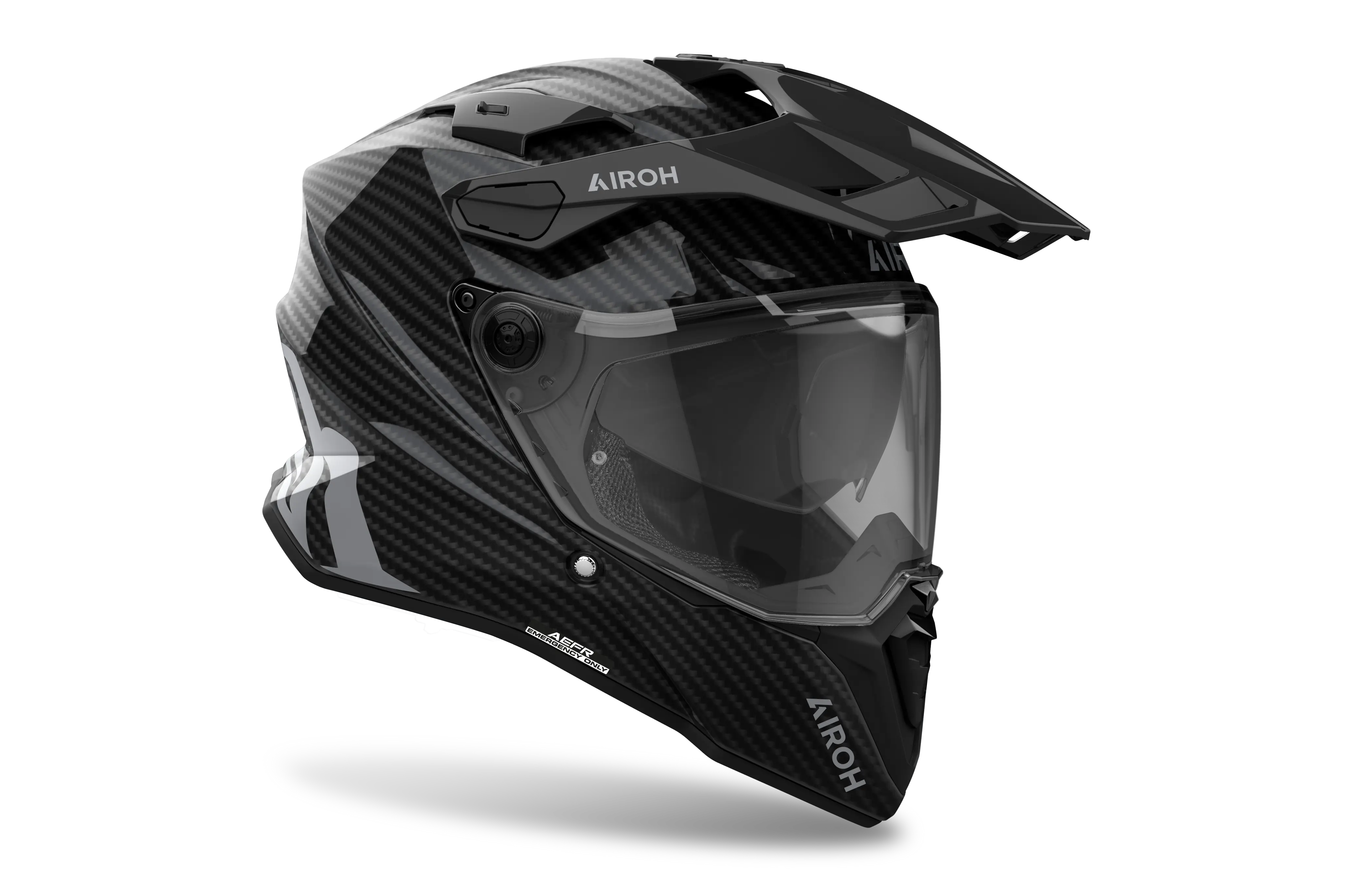 Airoh Commander 2 Full Gloss Carbon FREE UK Delivery, FREE 365 Day Returns | Moto Central