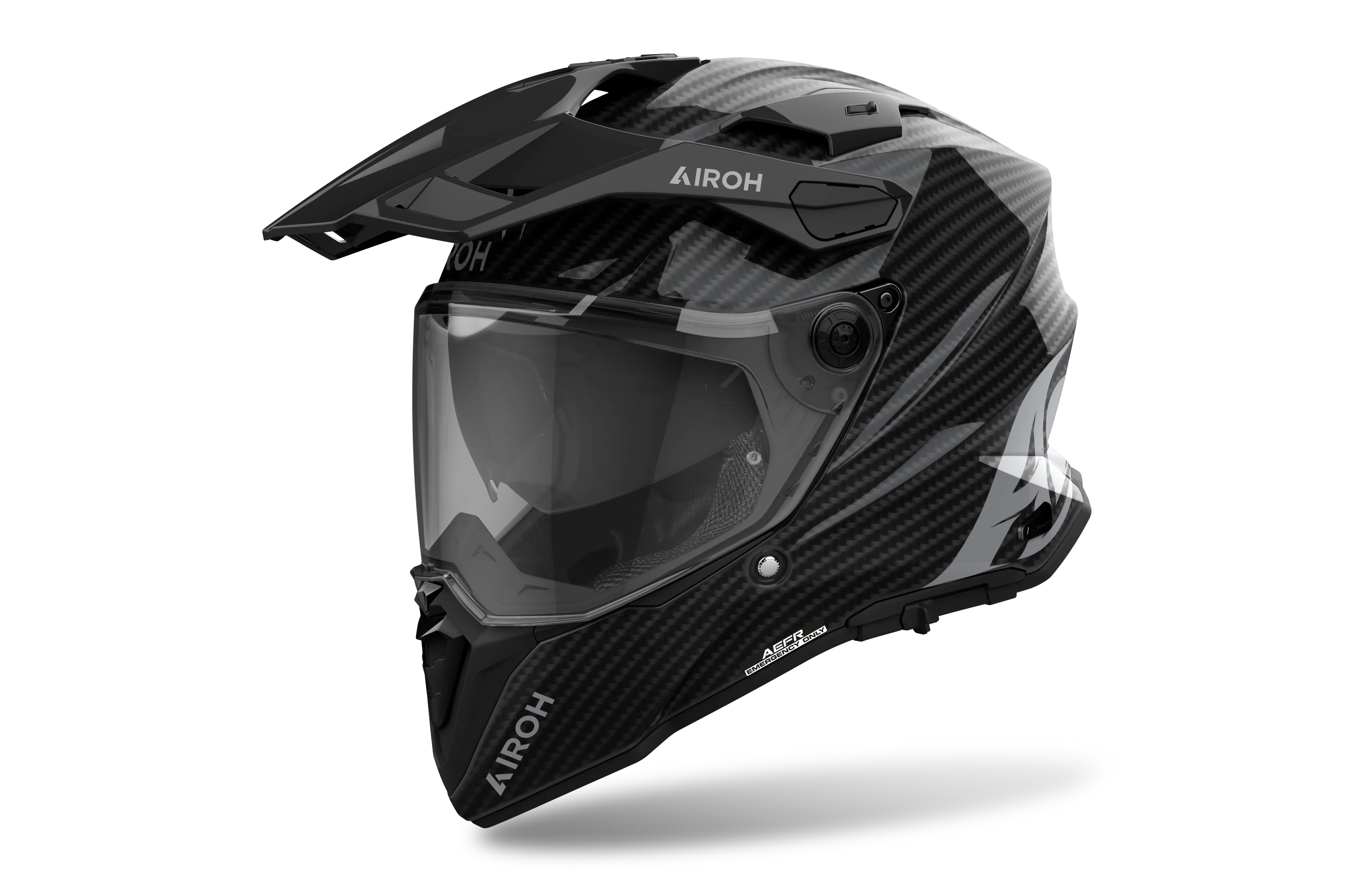 Airoh Commander 2 Full Gloss Carbon FREE UK Delivery, FREE 365 Day Returns | Moto Central