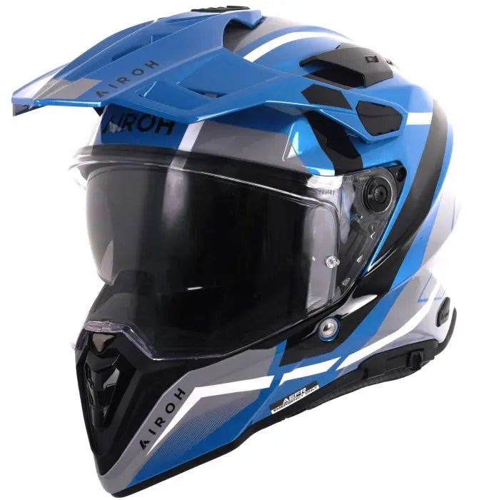 Airoh Commander 2 Mavick Cerulean Blue FREE UK Delivery, FREE 365 Day Returns | Moto Central