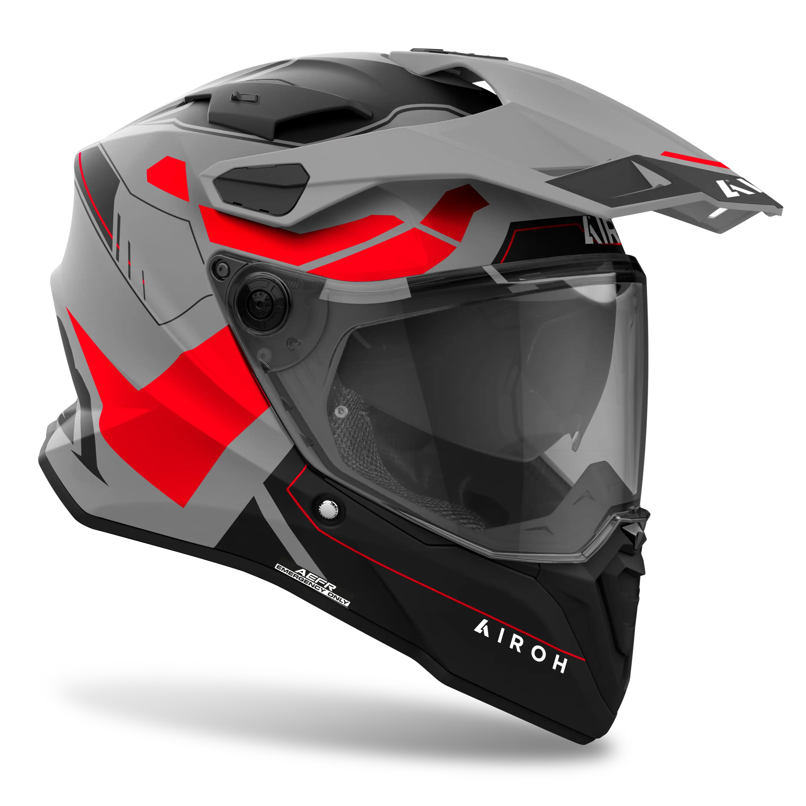 Airoh Commander 2 Reveal Matt Fluo Red FREE UK Delivery, FREE 365 Day Returns | Moto Central