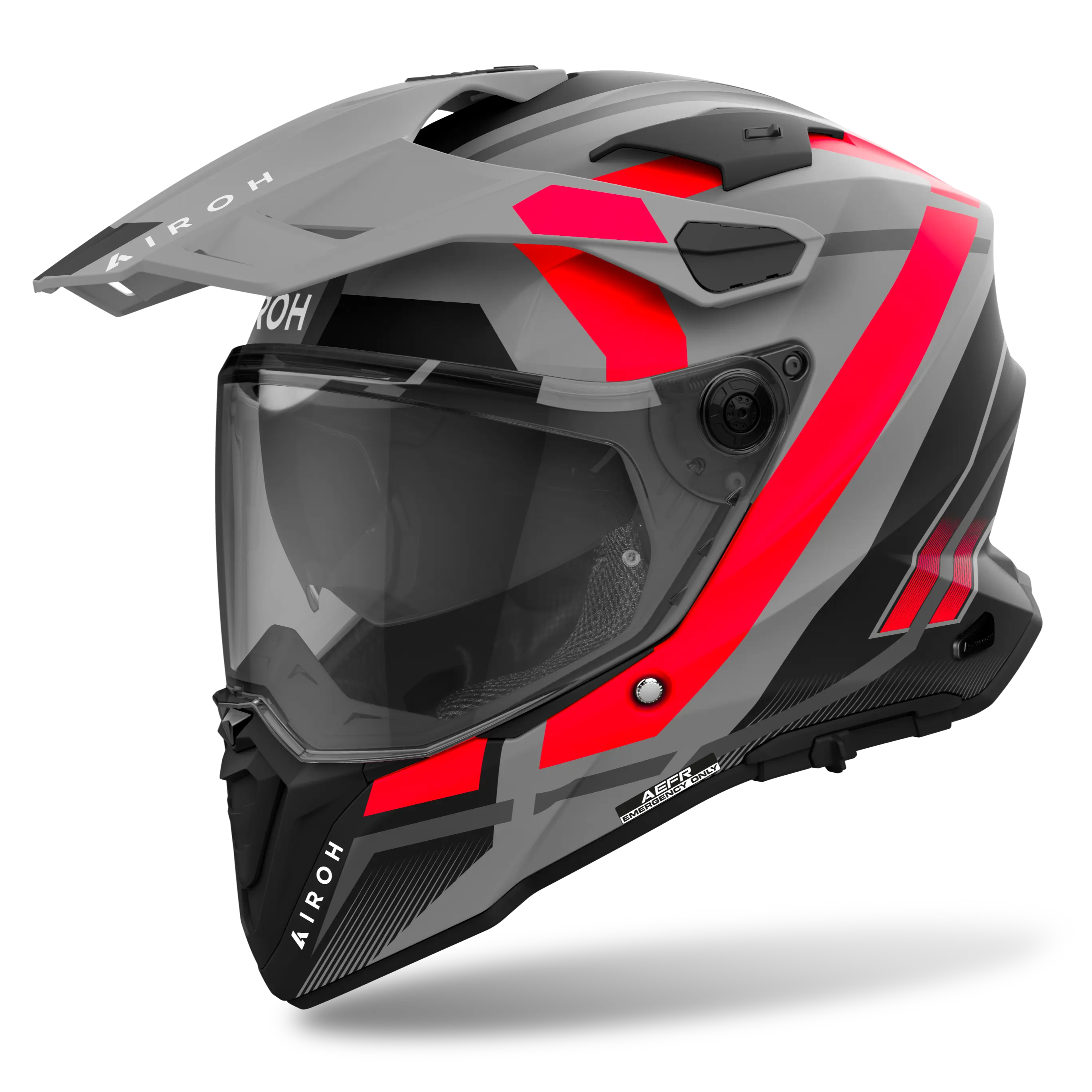 Airoh Commander 2 Reveal Matt Fluo Red FREE UK Delivery, FREE 365 Day Returns | Moto Central