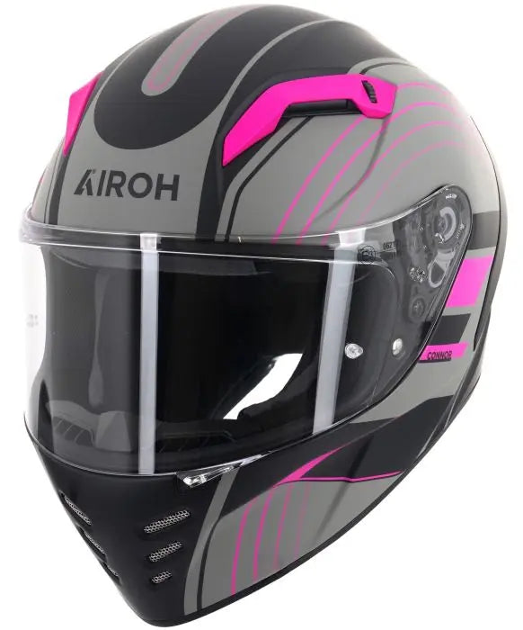 Airoh Connor Achieve Matt Pink FREE UK Delivery, FREE 365 Day Returns | Moto Central