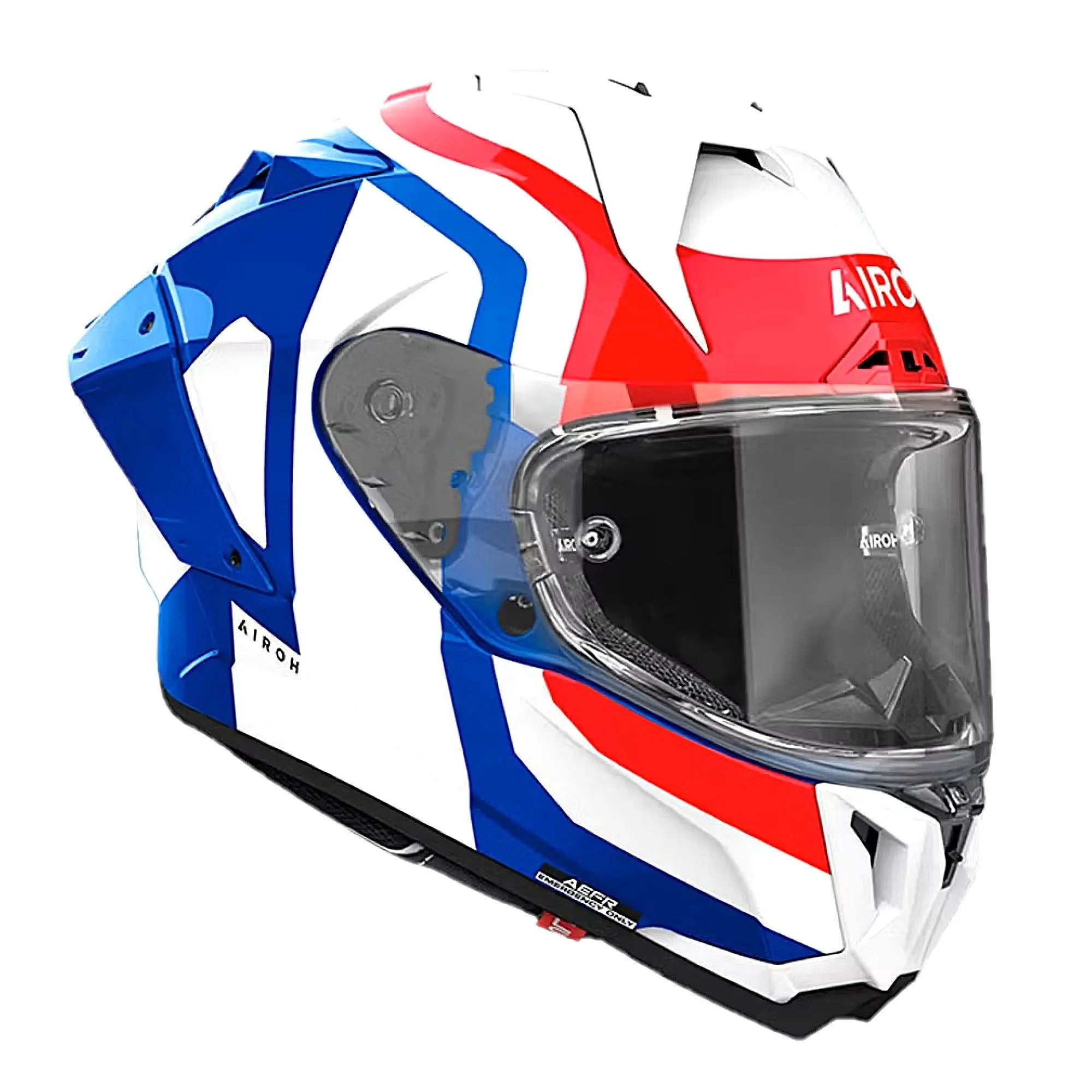 Airoh GP-800 Competition Gloss Blue / Red FREE UK Delivery, FREE 365 Day Returns | Moto Central