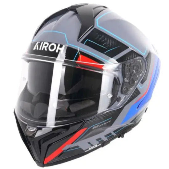 Airoh Matryx Rocket Gloss Blue / Red FREE UK Delivery, FREE 365 Day Returns | Moto Central