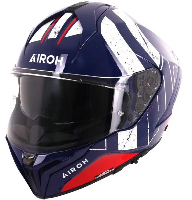 Airoh Matryx Scope Gloss Blue / Red FREE UK Delivery, FREE 365 Day Returns | Moto Central