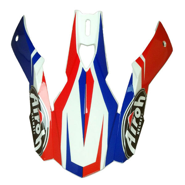 Airoh Peak For Switch Impact Gloss Blue / White / Red Helmet  - FREE UK Shipping, FREE 365 Day Returns | Moto Central