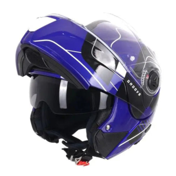 Airoh Specktre Groove Gloss Blue FREE UK Delivery, FREE 365 Day Returns | Moto Central