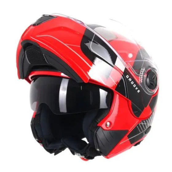 Airoh Specktre Groove Gloss Red FREE UK Delivery, FREE 365 Day Returns | Moto Central