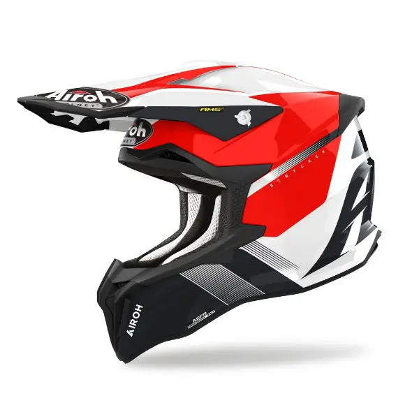 Airoh Strycker Blazer Gloss Red - FREE UK Shipping, FREE 365 Day Returns | Moto Central