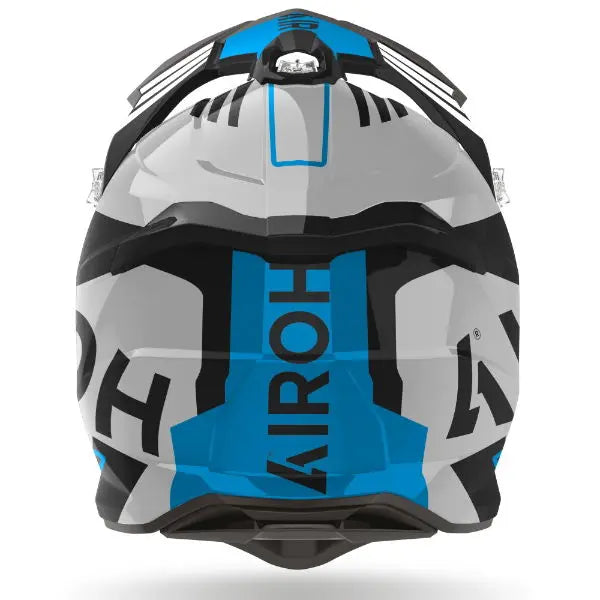 Airoh Strycker Brave Gloss Blue / Grey - FREE UK Shipping, FREE 365 Day Returns | Moto Central