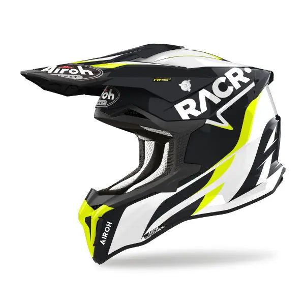 Airoh Strycker Gloss Racr - FREE UK Shipping, FREE 365 Day Returns | Moto Central