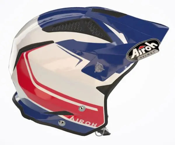 Airoh TRR S Keen Gloss Blue / Red - FREE UK Shipping, FREE 365 Day Returns | Moto Central