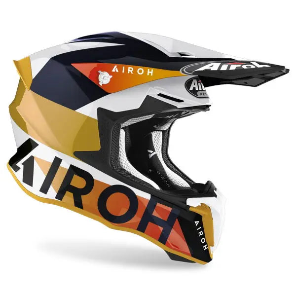 Airoh Twist 2.0 Lift Gloss White - FREE UK Shipping, FREE 365 Day Returns | Moto Central