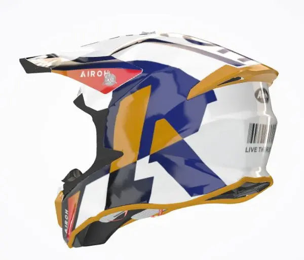 Airoh Twist 2.0 Lift Gloss White - FREE UK Shipping, FREE 365 Day Returns | Moto Central