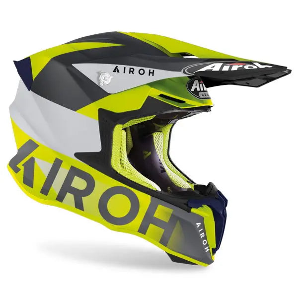 Airoh Twist 2.0 Lift Matt Yellow - FREE UK Shipping, FREE 365 Day Returns | Moto Central