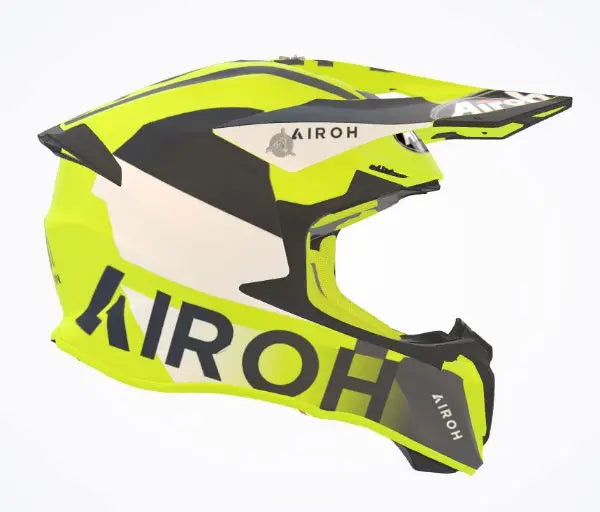 Airoh Twist 2.0 Lift Matt Yellow - FREE UK Shipping, FREE 365 Day Returns | Moto Central