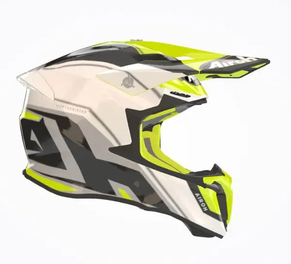 Airoh Twist 2.0 Shaken Gloss Yellow - FREE UK Shipping, FREE 365 Day Returns | Moto Central