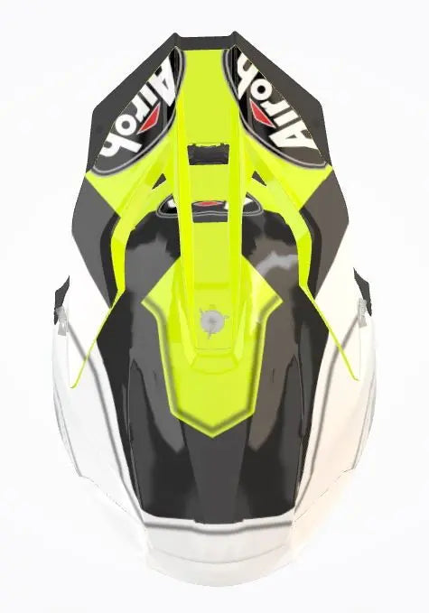 Airoh Twist 2.0 Shaken Gloss Yellow - FREE UK Shipping, FREE 365 Day Returns | Moto Central