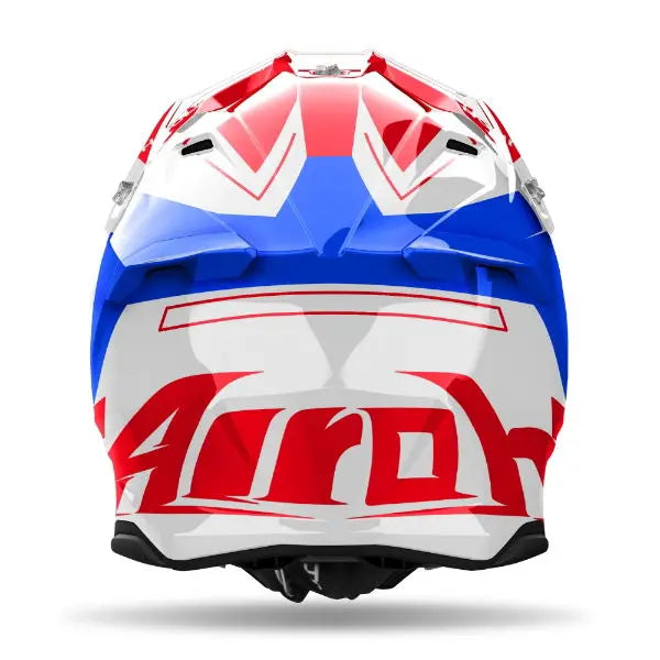 Airoh Twist 3 Dizzy Gloss Blue / Red - FREE UK Shipping, FREE 365 Day Returns | Moto Central