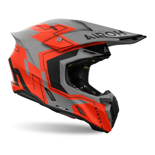 Airoh Twist 3 Dizzy Matt Fluo Orange - FREE UK Shipping, FREE 365 Day Returns | Moto Central