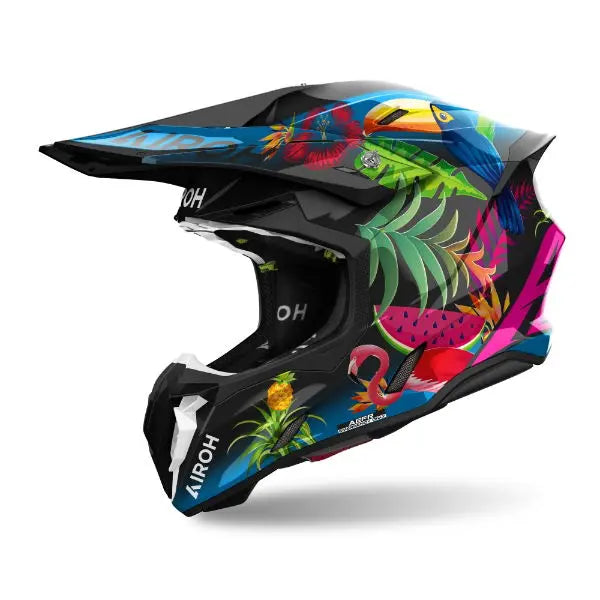 Airoh Twist 3 Gloss Amazonia - FREE UK Shipping, FREE 365 Day Returns | Moto Central