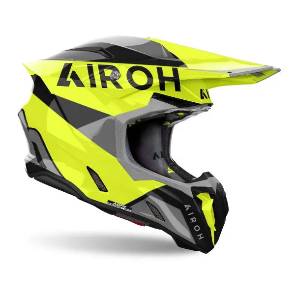 Airoh Twist 3 King Gloss Yellow - FREE UK Shipping, FREE 365 Day Returns | Moto Central