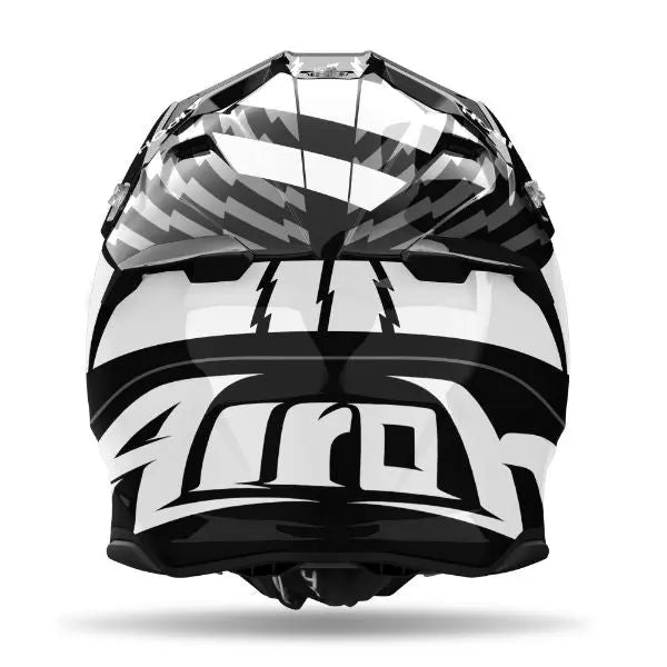 Airoh Twist 3 Thunder Gloss Black / White - FREE UK Shipping, FREE 365 Day Returns | Moto Central