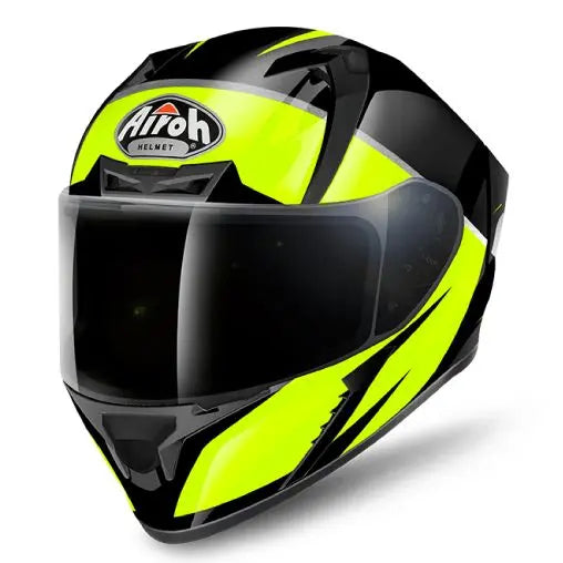 Airoh Valor Eclipse Gloss Yellow  - FREE UK Shipping, FREE 365 Day Returns | Moto Central