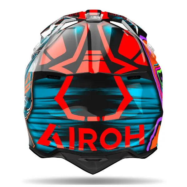 Airoh Wraaap Cyber Gloss Orange - FREE UK Shipping, FREE 365 Day Returns | Moto Central