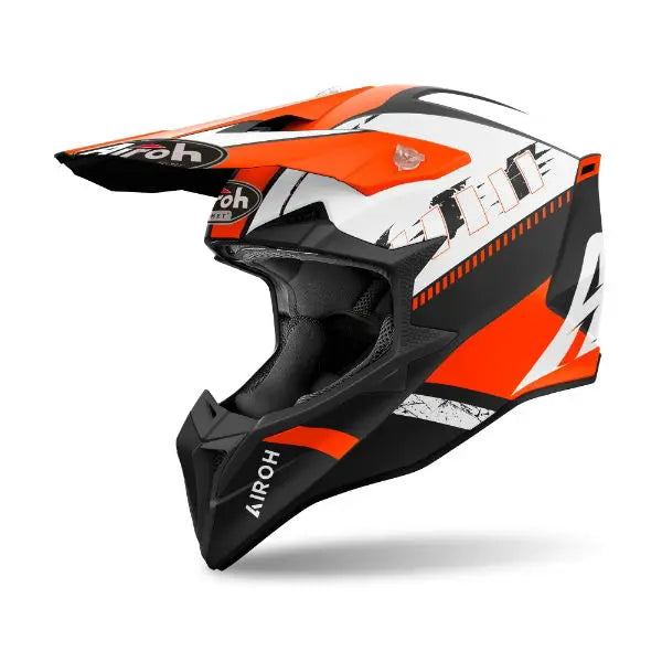 Airoh Wraaap Feel Matt Orange - FREE UK Shipping, FREE 365 Day Returns | Moto Central