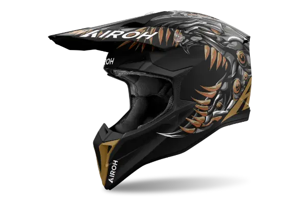 Airoh Wraaap Matt Cyborg - FREE UK Shipping, FREE 365 Day Returns | Moto Central