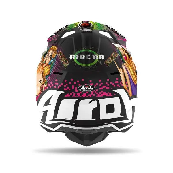 Airoh Wraap Youth Matt Pin Up - FREE UK Shipping, FREE 365 Day Returns | Moto Central