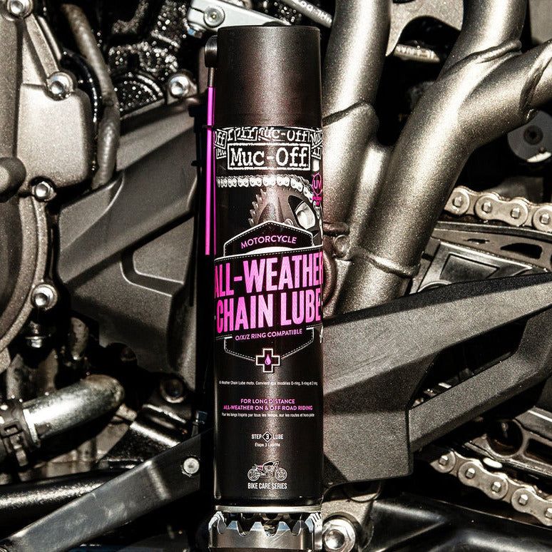 Muc-Off All Weather Motorcycle Chain Lube - 400ml  - FREE UK Shipping, FREE 365 Day Returns | Moto Central