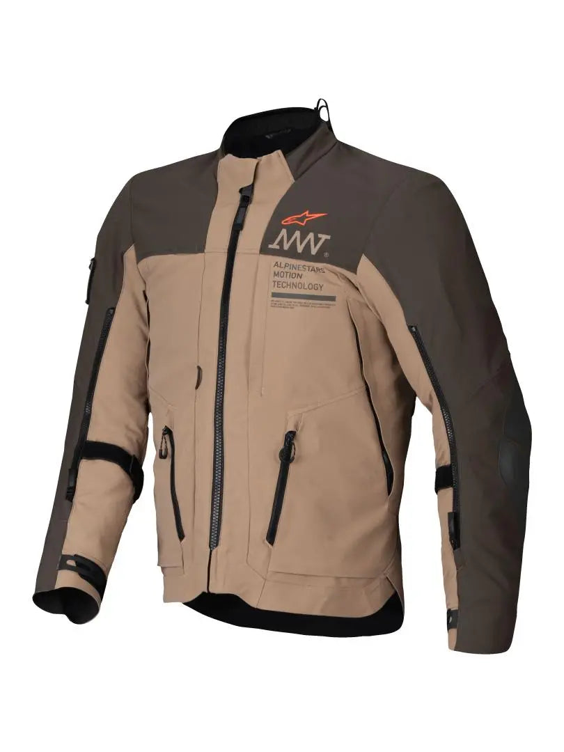 Alpinestars AMT-8 Stretch Drystar XF Textile Jacket Dark Brown / Dark Khaki - FREE UK Shipping, FREE 365 Day Returns | Moto Central