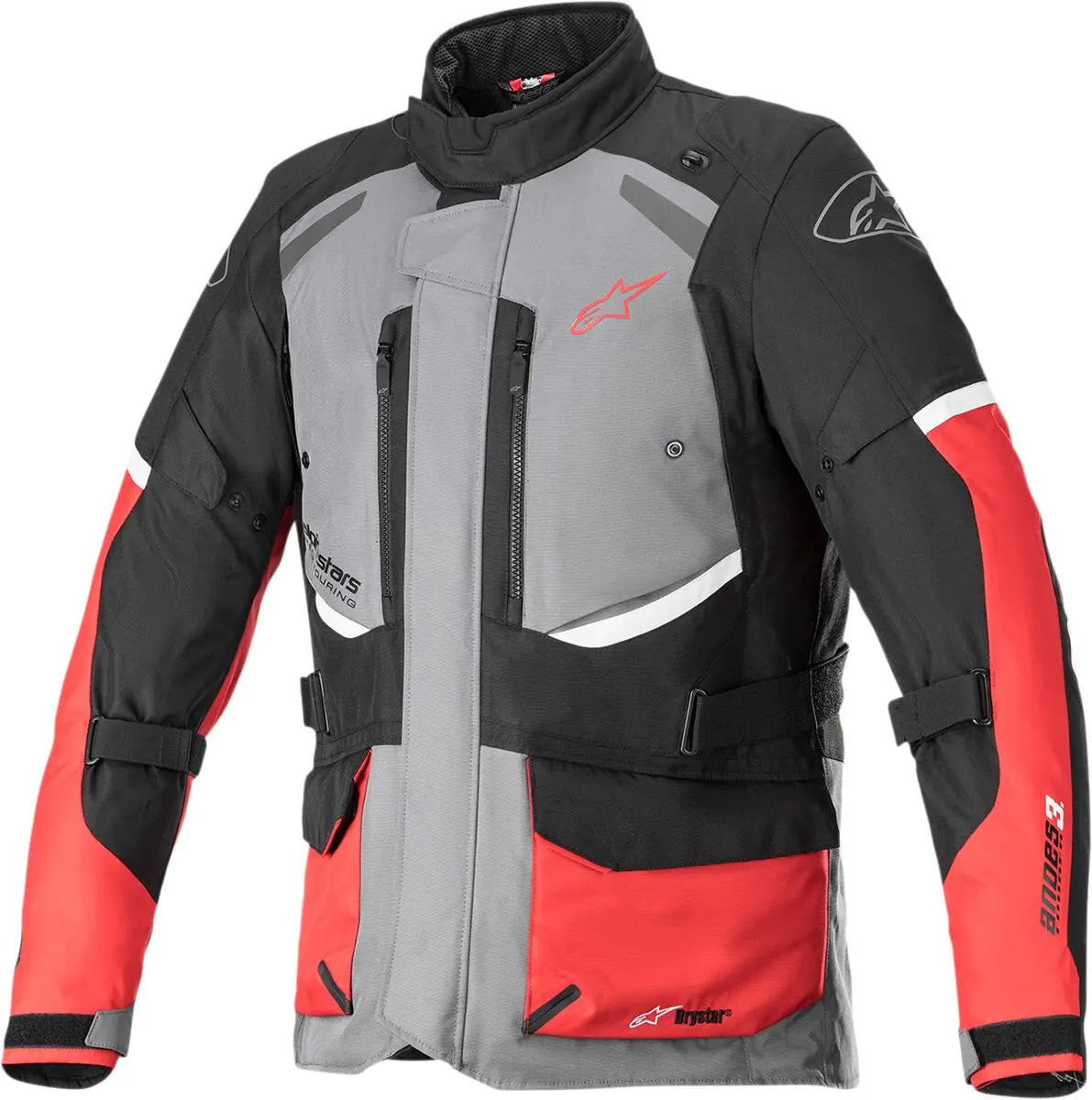 Alpinestars Andes V3 Textile Jacket Black / Grey / Red - FREE UK Shipping, FREE 365 Day Returns | Moto Central