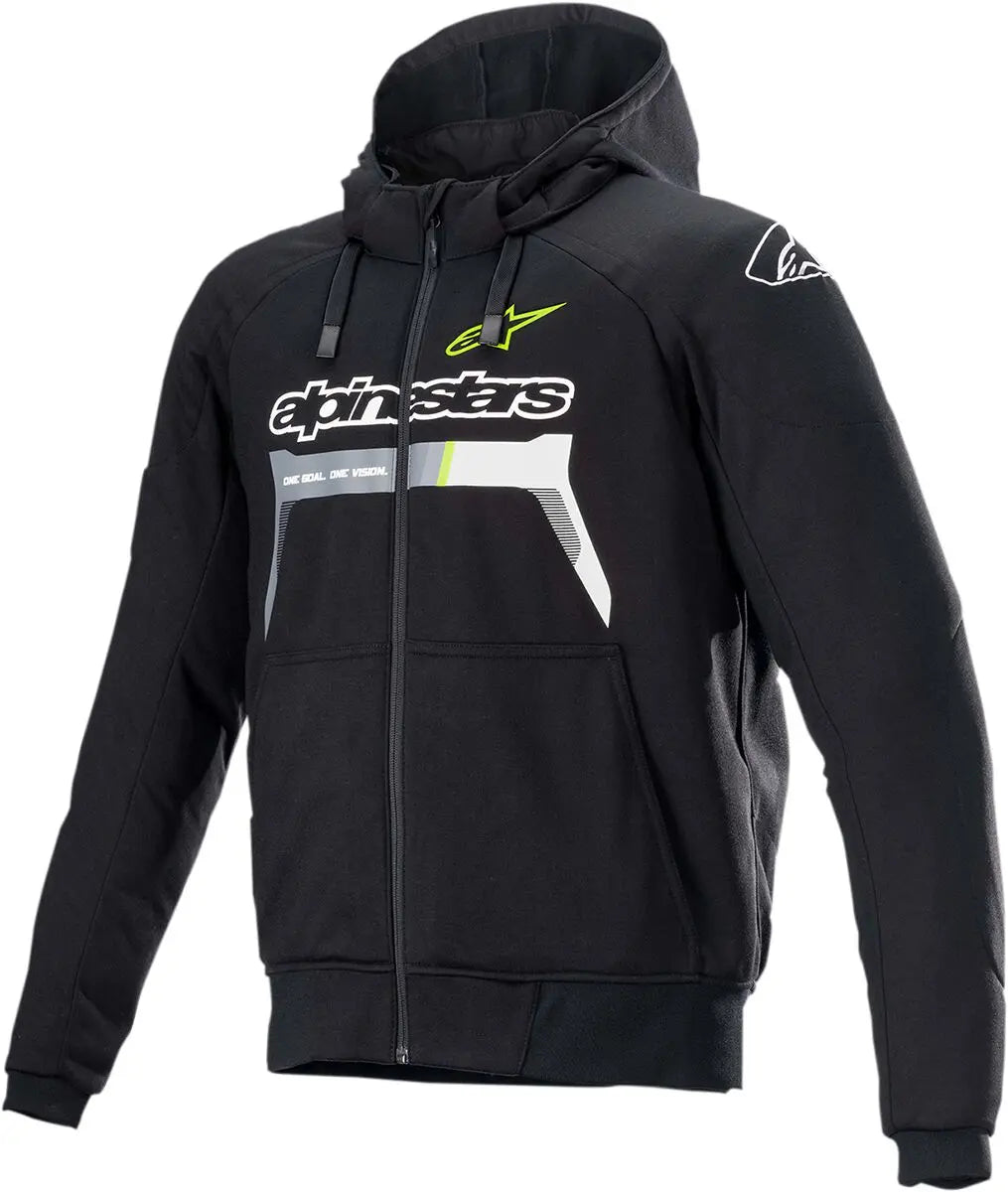 Alpinestars Chrome Sport Textile Jacket Black / Yellow - FREE UK Shipping, FREE 365 Day Returns | Moto Central