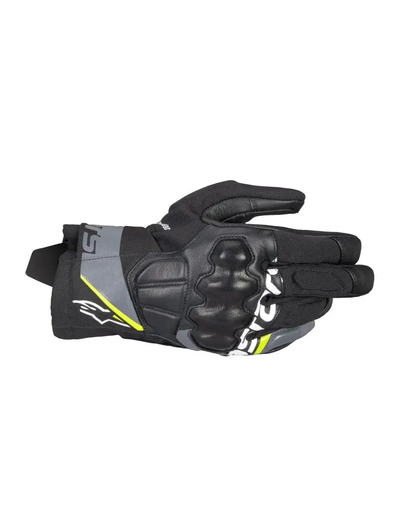 Alpinestars Corozal V3 Drystar Gloves Black / Deep Grey / Fluo Yellow - FREE UK Shipping, FREE 365 Day Returns | Moto Central